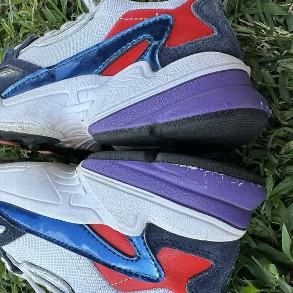 Adidas Originals Women’s Size 6 Shoes Falcon Crystal White Collegiate Navy - Picture 7 of 12